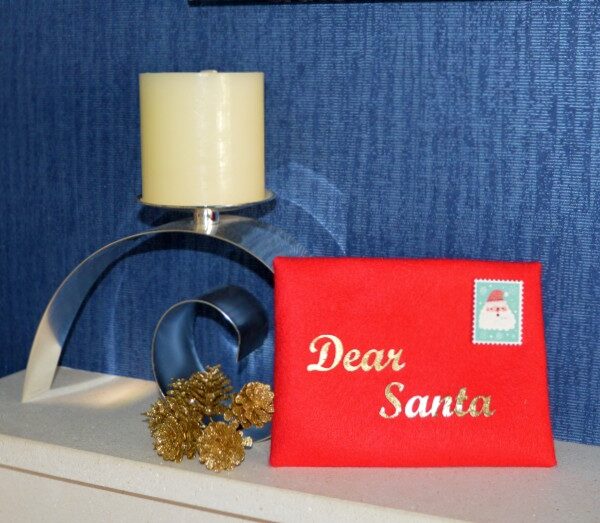 Red Santa Letter Envelope